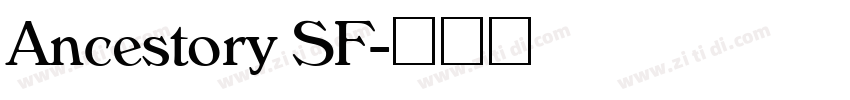Ancestory SF字体转换